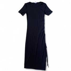 Small Black Maxi dress with side slit